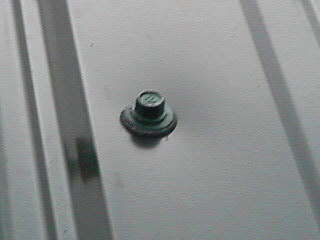 Rubber washer nails for sealing
