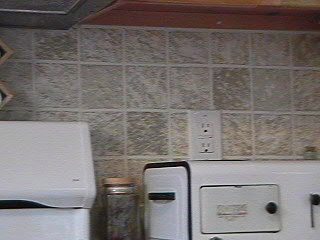 Painted tile art work 